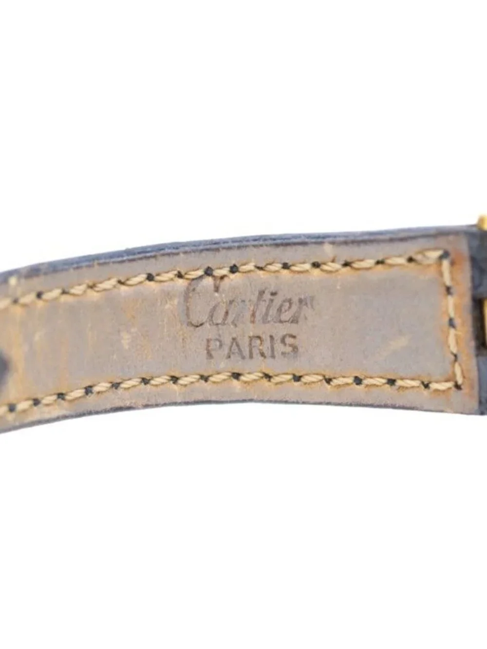 Cartier 925 Must Vendeme Vermeil SM Center Gray Flying Roman Dial
